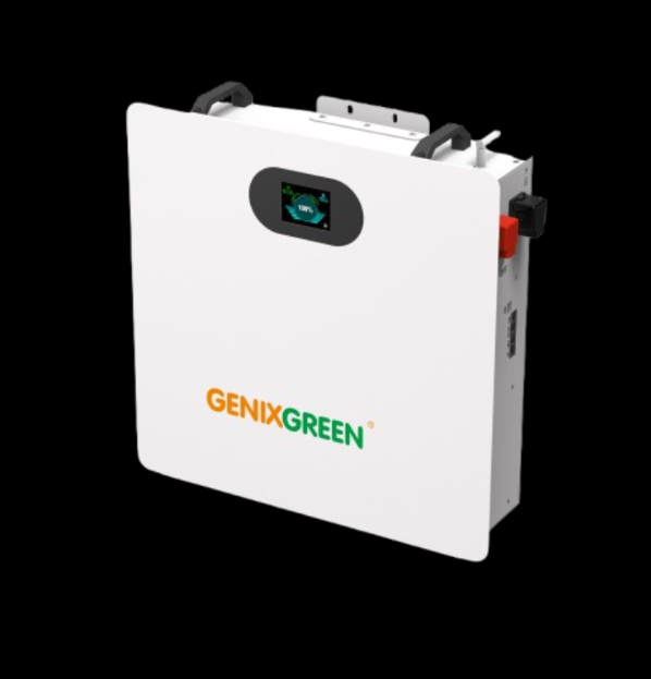 باتری خورشیدی لیتیومی جنیکس گرین 5 کیلو وات (Genixgreen 5kw 51.2V 100AH Wall Mounted LiFePO4 Battery)